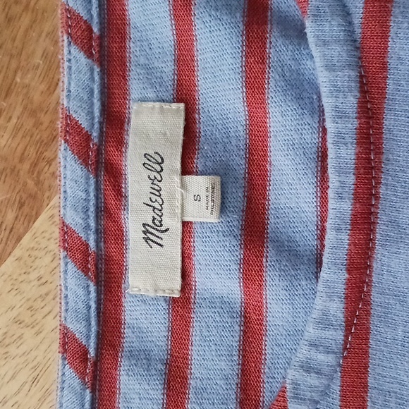Madewell Bell Long Sleeve Striped Top Size S - Picture 13 of 13